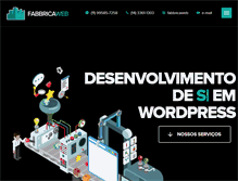 Tablet Screenshot of fabbricaweb.com.br